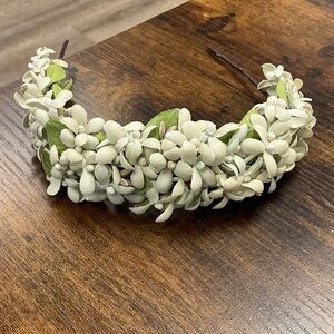 Floral White Headband